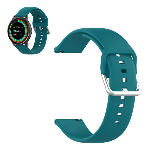 22mm Universal silicone sports watch band - Green / Size: S Grön