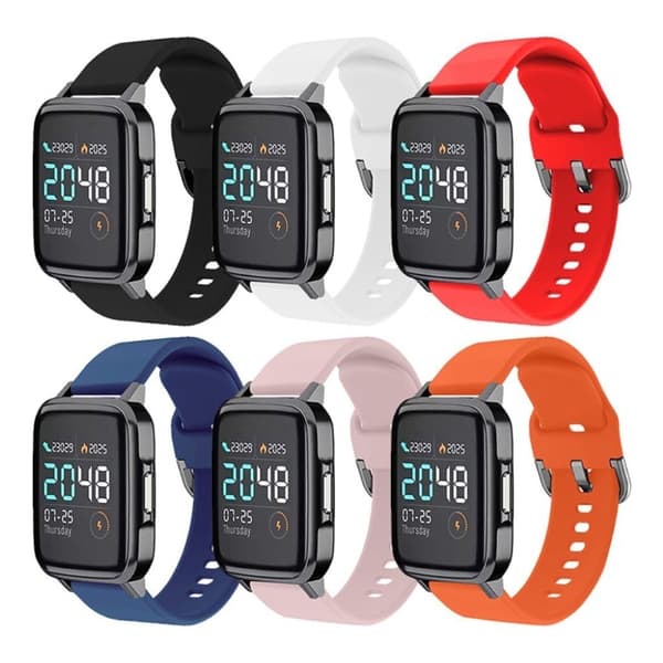 Haylou SmartWatch comfort silicone watch band - White Size: S Vit