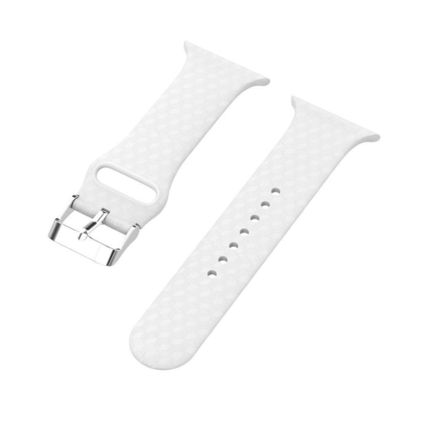 Apple Watch Series 5 40mm 3D rhinestone silicone watch band - Wh White