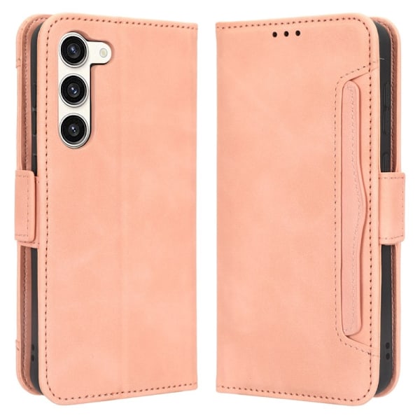 Stilrent Plånboksfodral i Läder till Samsung Galaxy S23 - Rosa Rosa