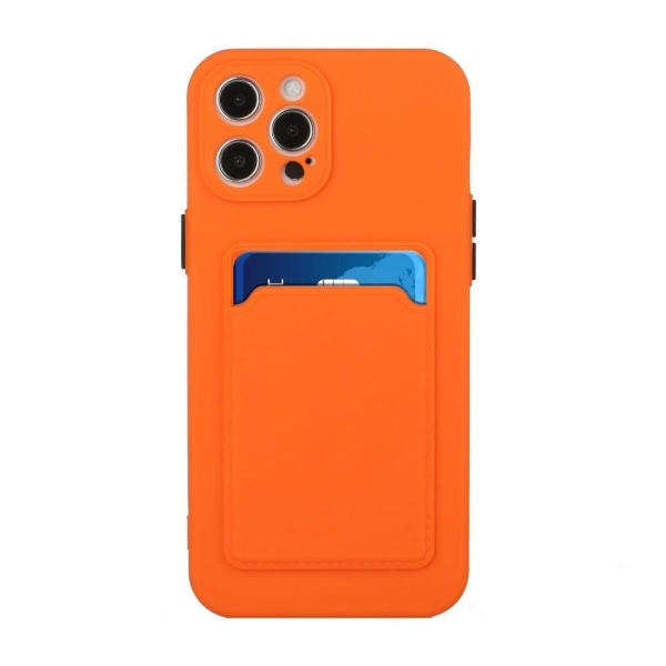 iPhone 13 Pro Max skal med korthållare - Orange Orange