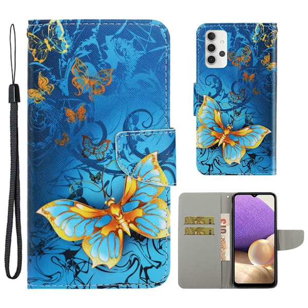 Wonderland Samsung Galaxy A32 fodral -Blå Blå