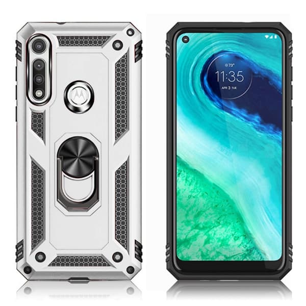 Bofink Combat Motorola Moto G Fast Etui - Sølv Silver grey