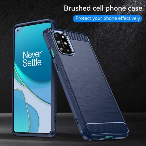 Carbon Flex Suojakotelo OnePlus 8T - Sininen Blue