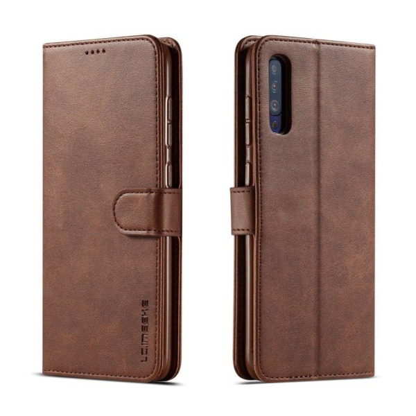 LC.IMEEKE Samsung Galaxy A50 Flip Etui - Kaffe Brown