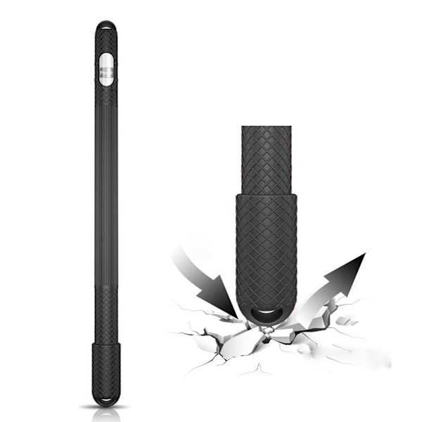 Apple Pencil anti-slip silikone etui - Sort Black