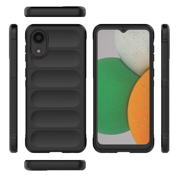 Mjukt greppformat Samsung Galaxy A03 Core skal - Vit Vit