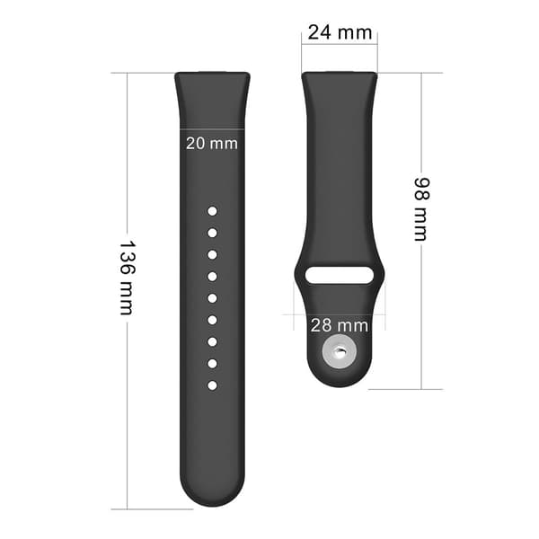 Huawei Watch Fit 3 korvaava hihna Silikoninen kellonauha hopeisella soljella - Harmaa Silver grey