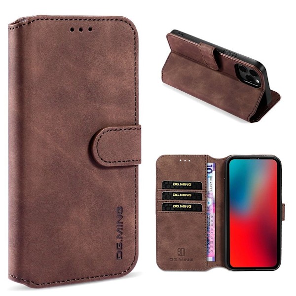 DG.Ming iPhone 13 Pro Max Retro Etui - Kaffe Brown