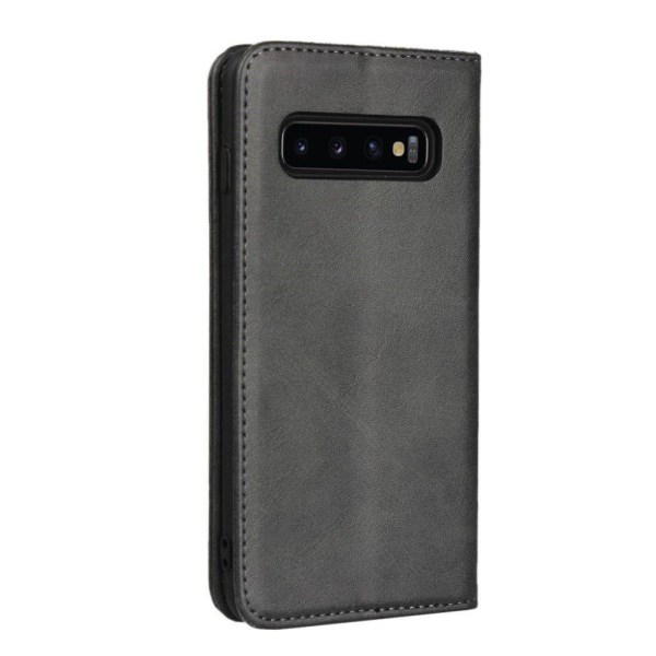 Samsung Galaxy S10 auto-absorbed leather case - Black Black