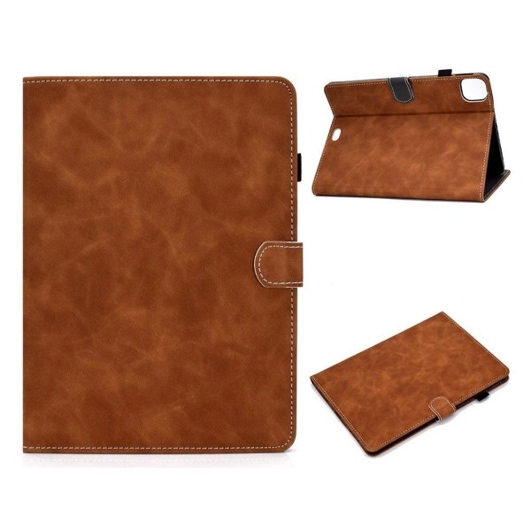 iPad Pro 11 inch (2020) / (2018) solid theme leather flip case - Brun