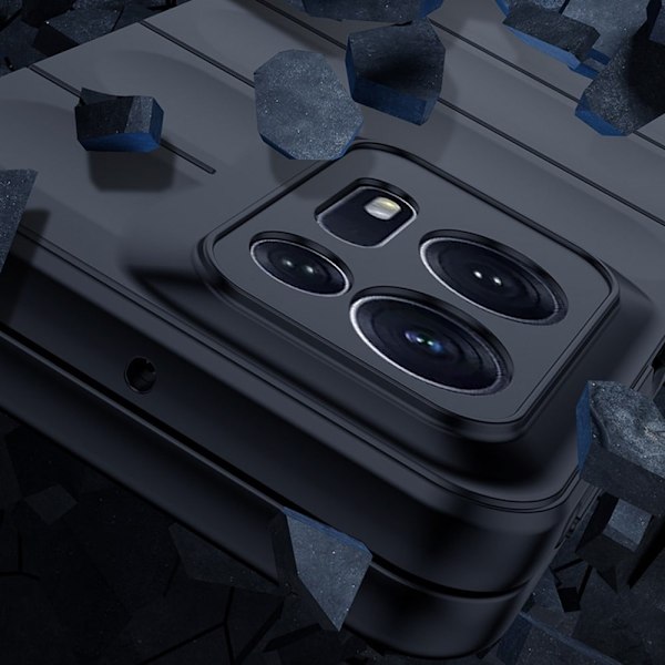 Blødt grebsformet cover til Oppo Find N2 - Blå Blue