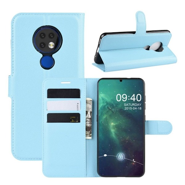 Classic Nokia 6.2 flip etui - Babyblå Blue