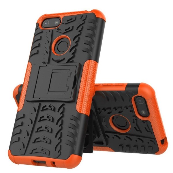 Offroad Motorola Moto E6 Play kotelot - Musta / Oranssi Orange