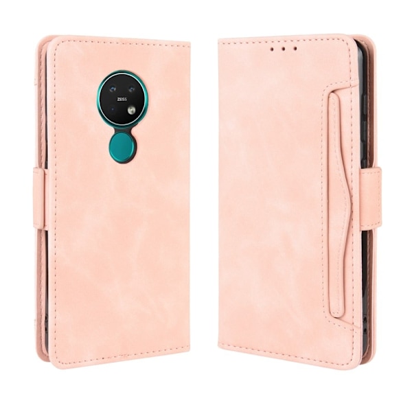 Modernt Nokia 7.2 / Nokia 6.2 fodral med plånbok - Rosa Rosa