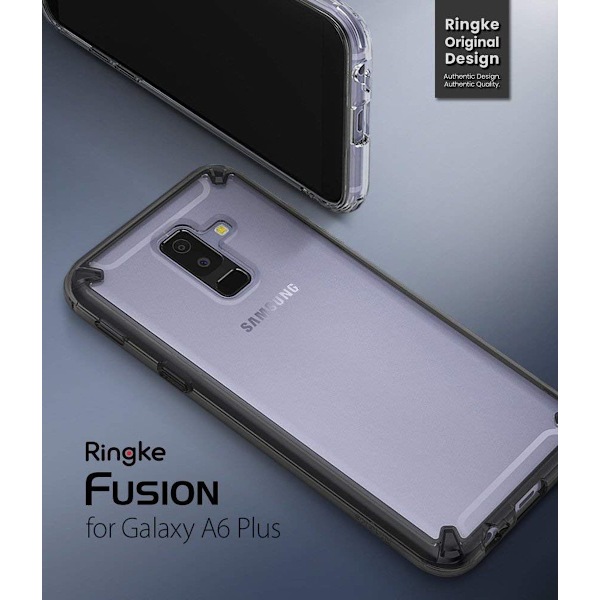 Ringke FUSION til Samsung Galaxy A6 Plus 2018 - Røgsort Black