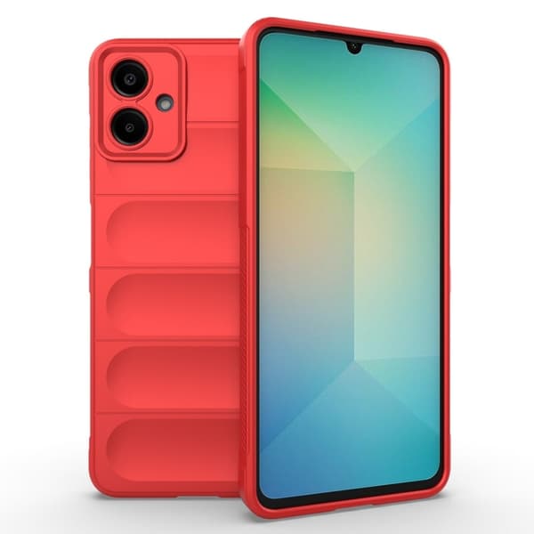 Blødt grebsformet Samsung Galaxy A06 cover - Rød Red
