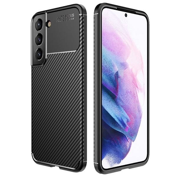 Carbon Shield Samsung Galaxy S22 Plus Etui - Svart Black