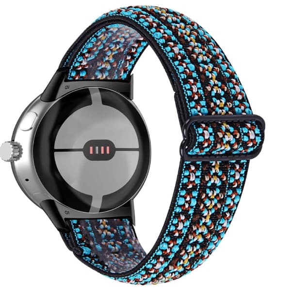Google Pixel Watch elastisk klokkerem i flettet stil - Blå / Blå Blue