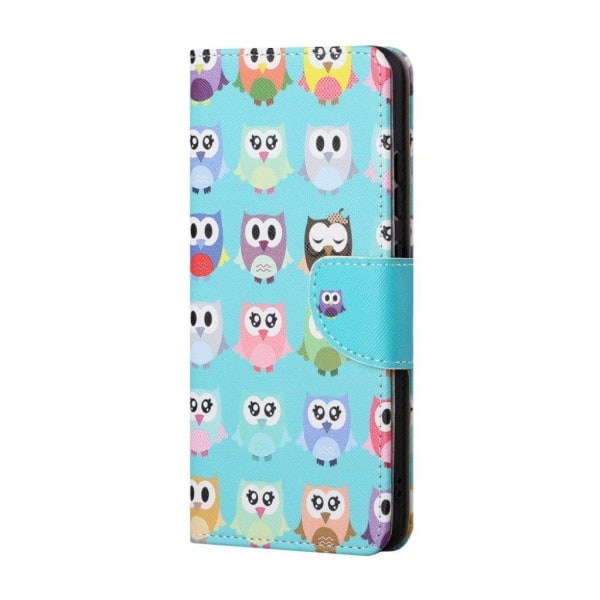Wonderland OnePlus 9 Pro flip case - Cute Owls Blue