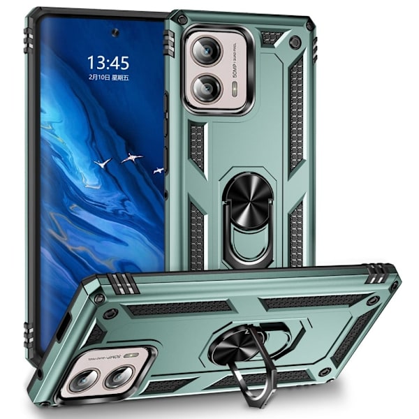 Bofink Combat Motorola Edge Plus (2023) Etui - Sortliggrøn Green