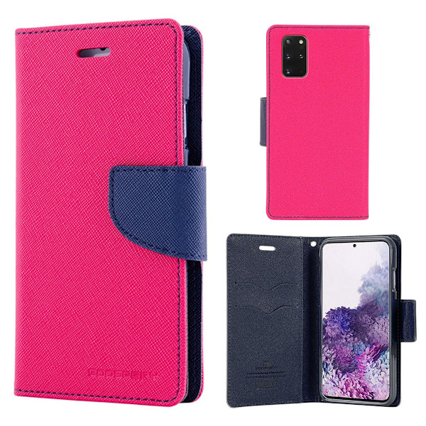 MERCURY Fancy Diary - Samsung Galaxy S20 Plus - Kuuma Vaaleanpunainen Pink