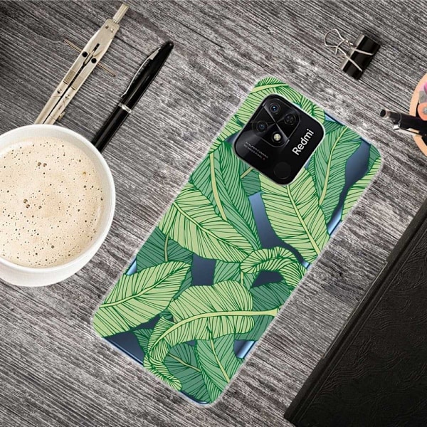 Deco Xiaomi Redmi 10C skal - Gröna Blad Grön