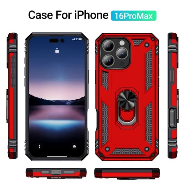 Bofink Combat iPhone 16 Pro Max cover - Rød Red