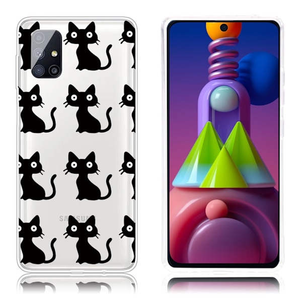 Deco Samsung Galaxy M51 cover - Sort Black