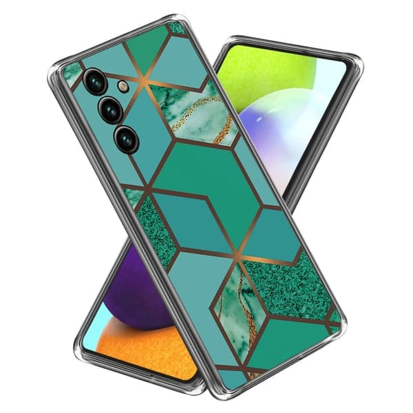 Marmormotiv Samsung Galaxy A05s skal - Stil D Grön