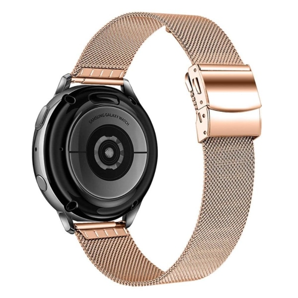 Samsung Galaxy Watch 3 (41mm) stainless steel watch strap with tortoise buckle - Rose Gold Pink