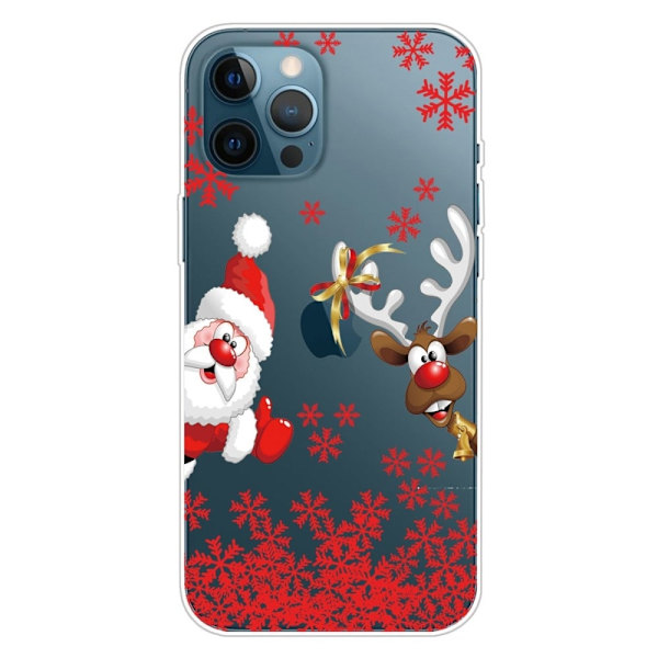 Julfodral till iPhone 14 Pro Max - Julhjort Röd