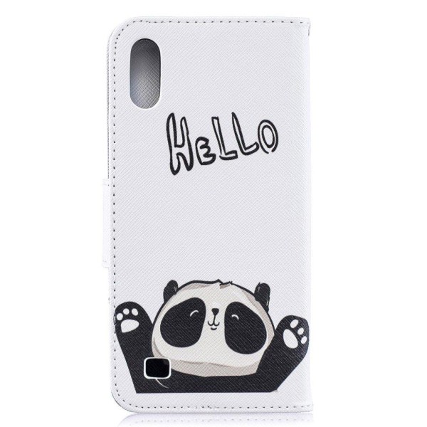 Wonderland Samsung Galaxy A10 etui - Dejlige Pandaer White