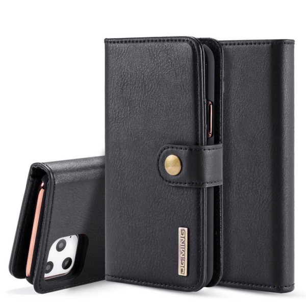 DG.MING iPhone 11 Pro Max 2-in-1 Wallet kotelot - Musta Black