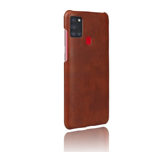 Prestige deksel - Samsung Galaxy A21s - Brun Brown