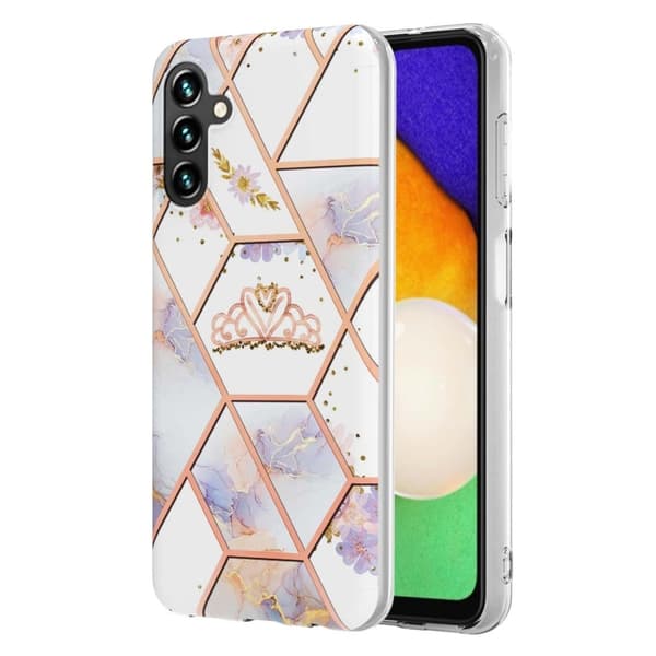 Marmormotiv Samsung Galaxy A14 skal - Krona Rosa