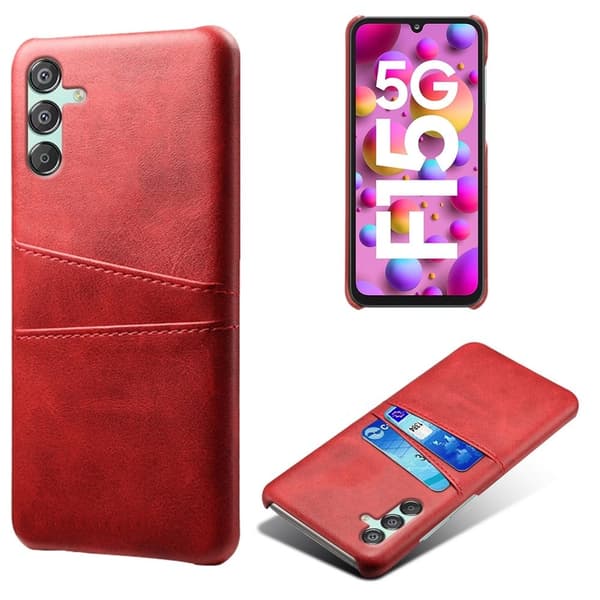 Dual Card Samsung Galaxy M15 cover - Rød Red