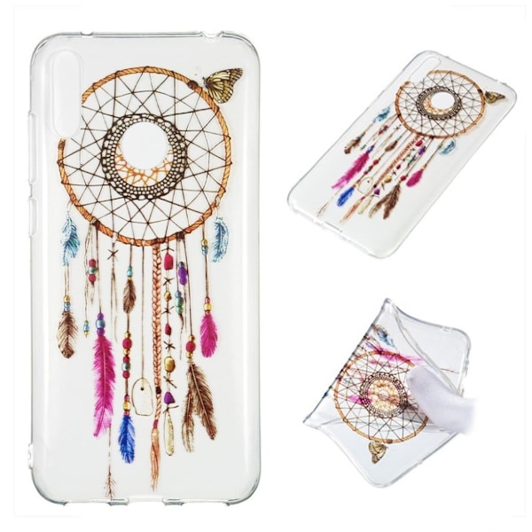 Huawei Y7 2019 Etui Med Mønster - Drømmefanger Multicolor