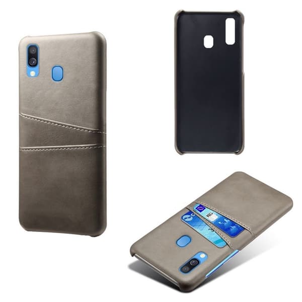 Dual Card deksel - Samsung Galaxy A40 - Grå Silver grey