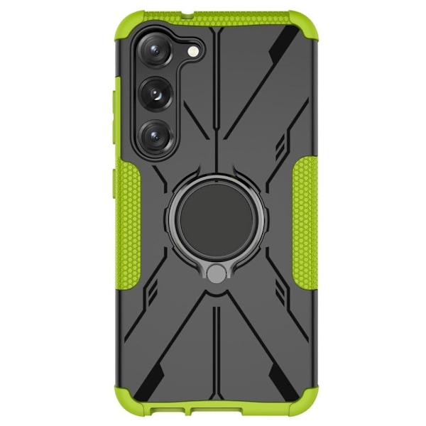 Kickstand-skydd med magnetisk platta för Samsung Galaxy S23 - Grön Grön