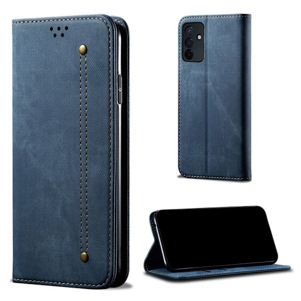 Jeans Samsung Galaxy Quantum 2 / Samsung Galaxy A82 5G fodral - Blå Blå