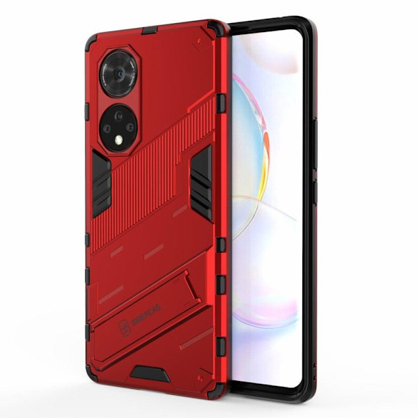 Shockproof Hybrid Suojakuori With A Modern Touch For Huawei Nova 9 Pro / Honor 50 Pro - Punainen Red