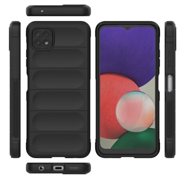 Mjukt greppformat Samsung Galaxy A22 5G skal - Blå Blå