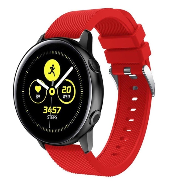 Samsung Galaxy Watch Active (20mm) klockarmband av silikon - Röd Röd