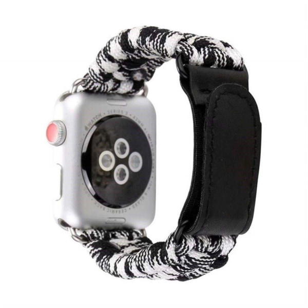 Apple Watch 40mm unik stil nylon urrem - Hvid / Camouflage White