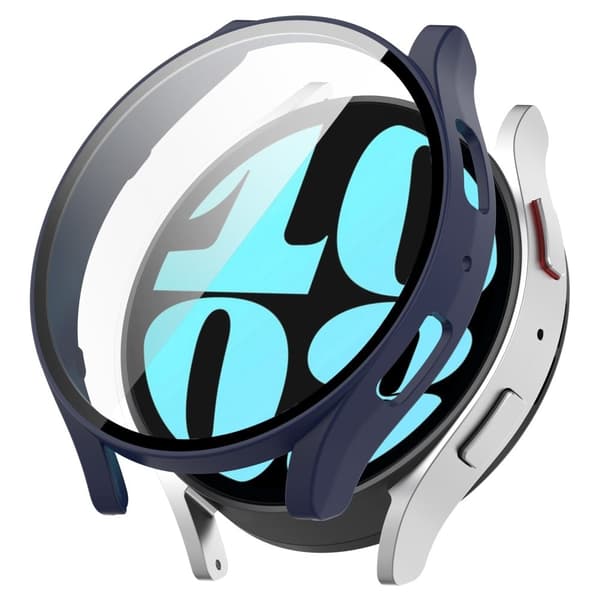 Samsung Galaxy Watch 6 (40mm) protective cover with tempered glass - Midnight Blue Blå