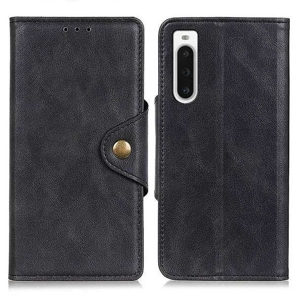 Alpha Sony Xperia 10 V Flip Etui - Sort Black