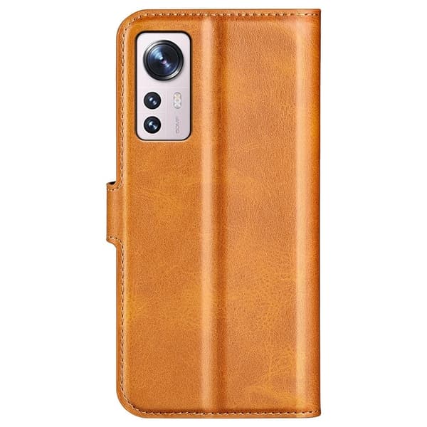 Xiaomi 12 Lite læderetui med pung - Brun Brown