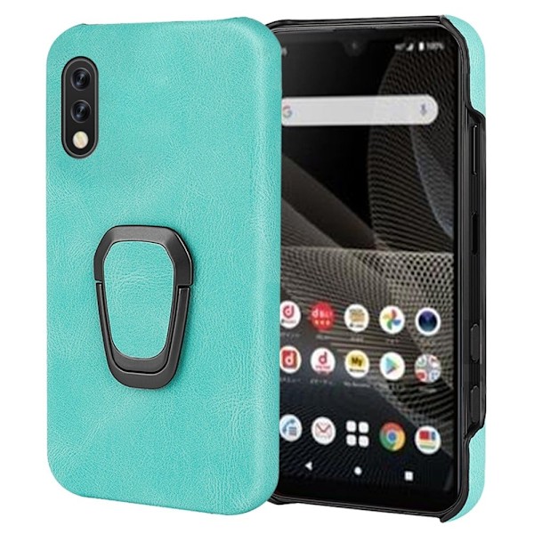 Stötsäkert läderfodral med oval kickstand för Sony Xperia Ace 2 - Matcha Grön Grön