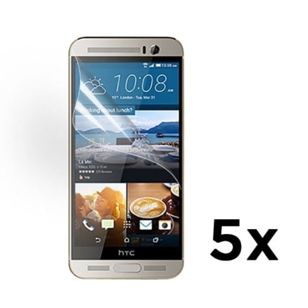 Displayskydd till HTC One M9 Plus - 5 st. Transparent